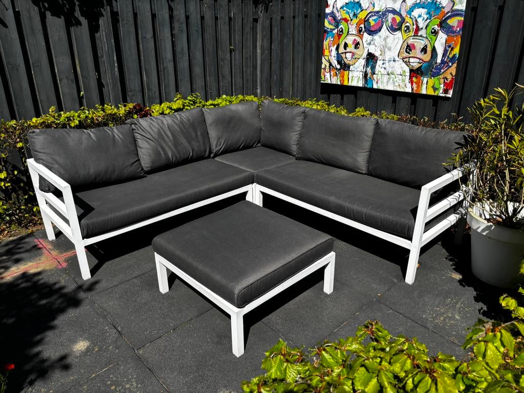 Loungeset (220x220), Ophalen, Gebruikt, Aluminium, 6 zitplaatsen