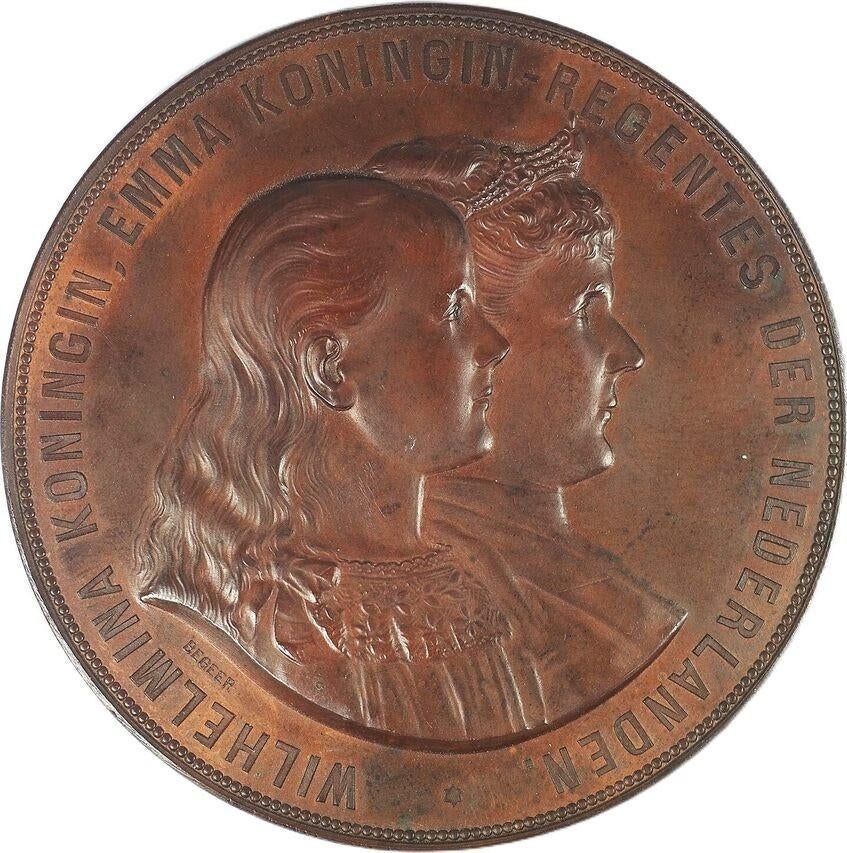 Eerste steenlegging van het Universiteitsgebouw te Utrecht, Postzegels en Munten, Penningen en Medailles, Ophalen of Verzenden