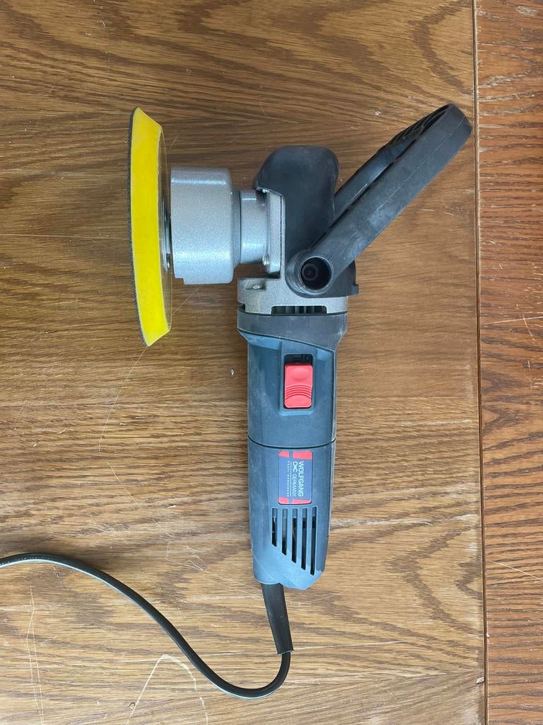 3 polijstmachines wolfgang/powerplus/ ferm, Ophalen of Verzenden, Gebruikt, Minder dan 700 watt, Werkbankslijpmachine