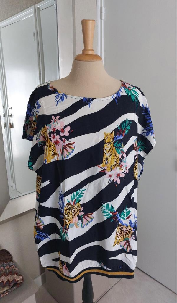 Tijger top XXL, Bruin, Maat 46/48 (XL) of groter, Ophalen of Verzenden, Zo goed als nieuw