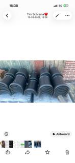 Dakpannen Ovh klassiek zwart satinet, Ophalen, Steen of Klei, Zwart, Nieuw