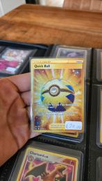 Quick ball Gold Pokemonkaart!, Hobby en Vrije tijd, Verzamelkaartspellen | Pokémon, Ophalen of Verzenden, Zo goed als nieuw