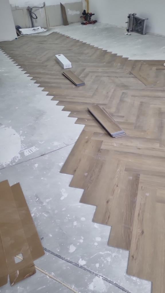 Laminaat pvc visgraat leggen, Ophalen of Verzenden, Nieuw, 75 m² of meer, Laminaat