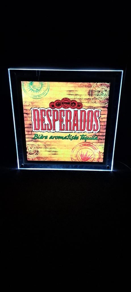 Desperados LED Reclamebord - Lichtbak, Ophalen of Verzenden, Zo goed als nieuw