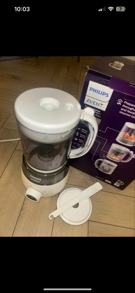 Philips Avent 4-in-1 stomer en blender, Kinderen en Baby's, Babyvoeding en Toebehoren, Ophalen of Verzenden, Zo goed als nieuw