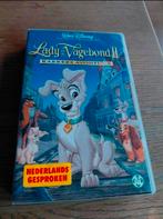 Walt Disney Lady en de vagebond 2 videoband., Alle leeftijden, Ophalen of Verzenden, Gebruikt, Tekenfilms en Animatie