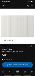 GEZOCHT!! 4x SUTTERVIKEN deurtjes 60x38, Zo goed als nieuw, Minder dan 100 cm, 25 tot 50 cm, 50 tot 100 cm