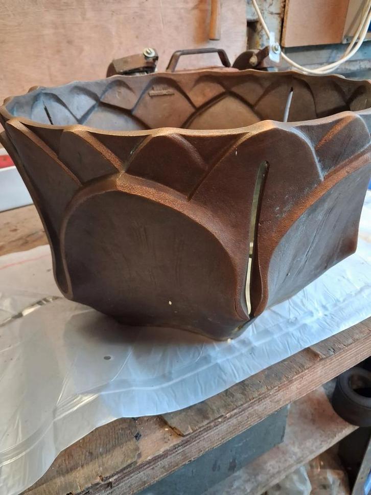 Zwaarbronzen Overpot Strassacker - Grafkunst, Antiek en Kunst, Antiek | Koper en Brons, Brons, Ophalen of Verzenden