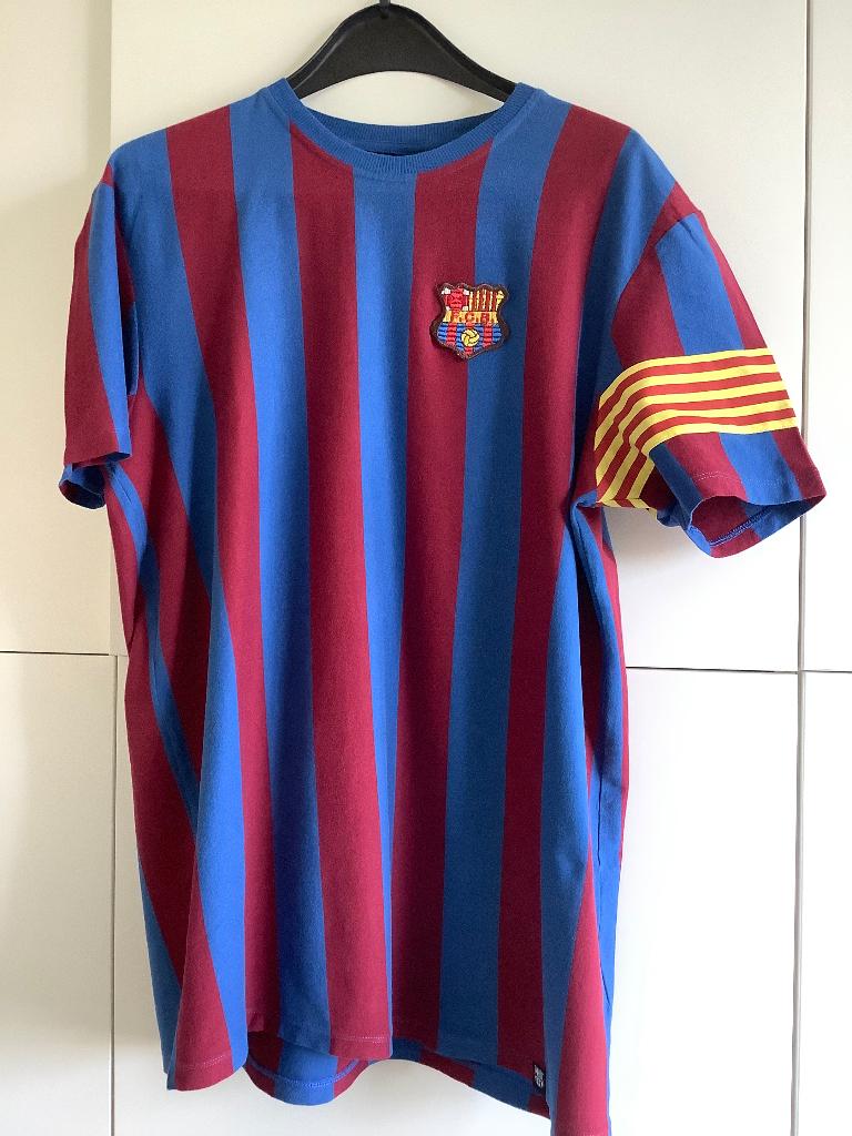FC Barcelona Retro Shirt XXL, Ophalen of Verzenden, Zo goed als nieuw, Buitenlandse clubs, Shirt