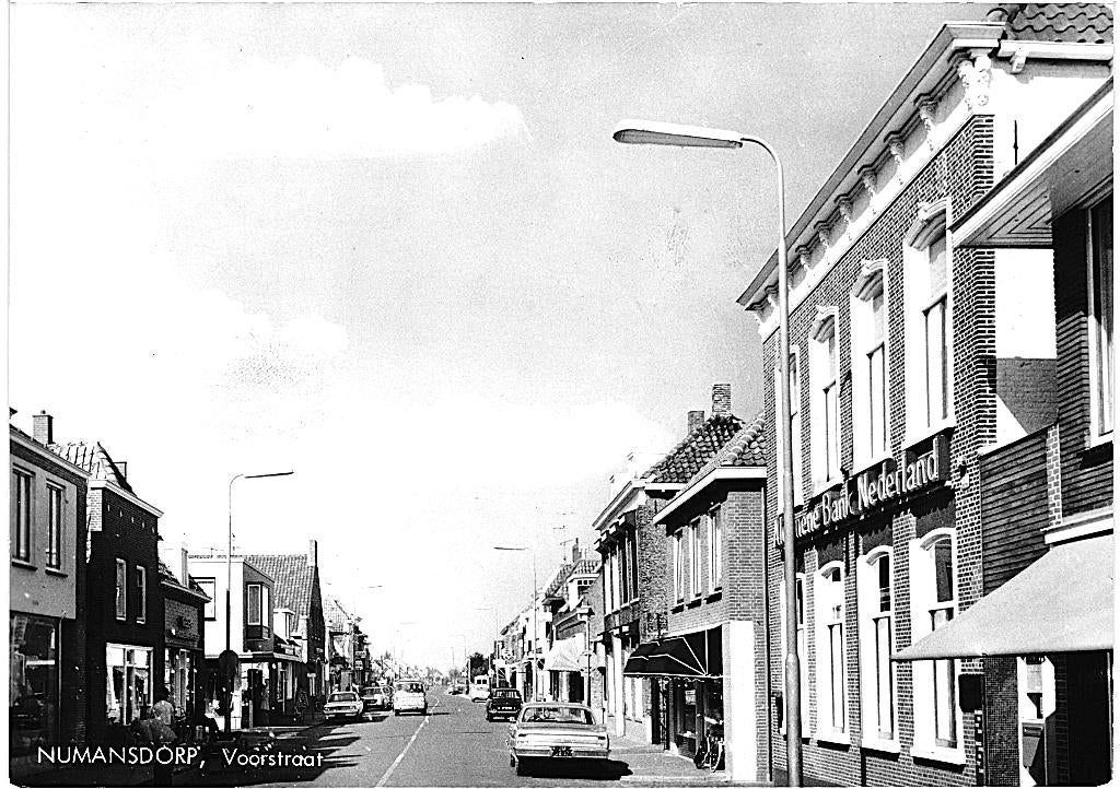 806177 Numansdorp Voorstraat Algemene Bank Nederland ABN, Verzamelen, Ophalen of Verzenden, 1960 tot 1980, Ongelopen, Zuid-Holland