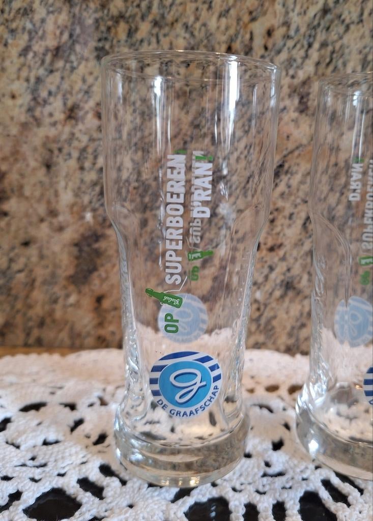 2 Graafschap glazen, Verzamelen, Ophalen of Verzenden, Zo goed als nieuw, Feyenoord