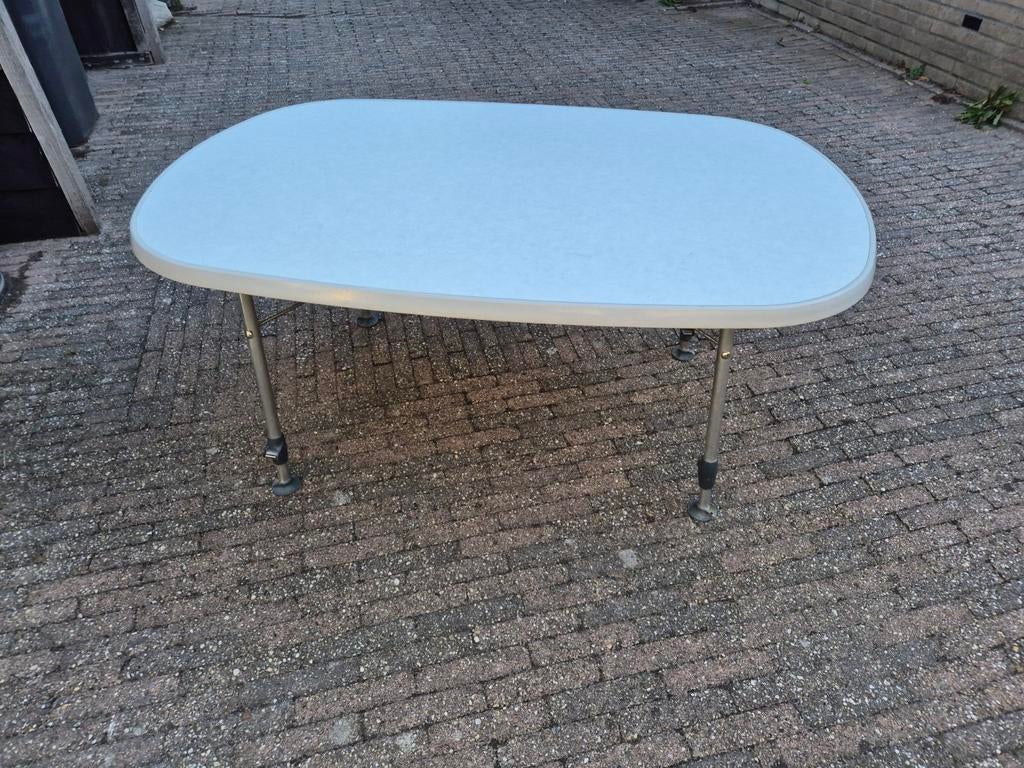 Dukdalf Majestic Oval campingtafel, Caravans en Kamperen, Ophalen, Zo goed als nieuw