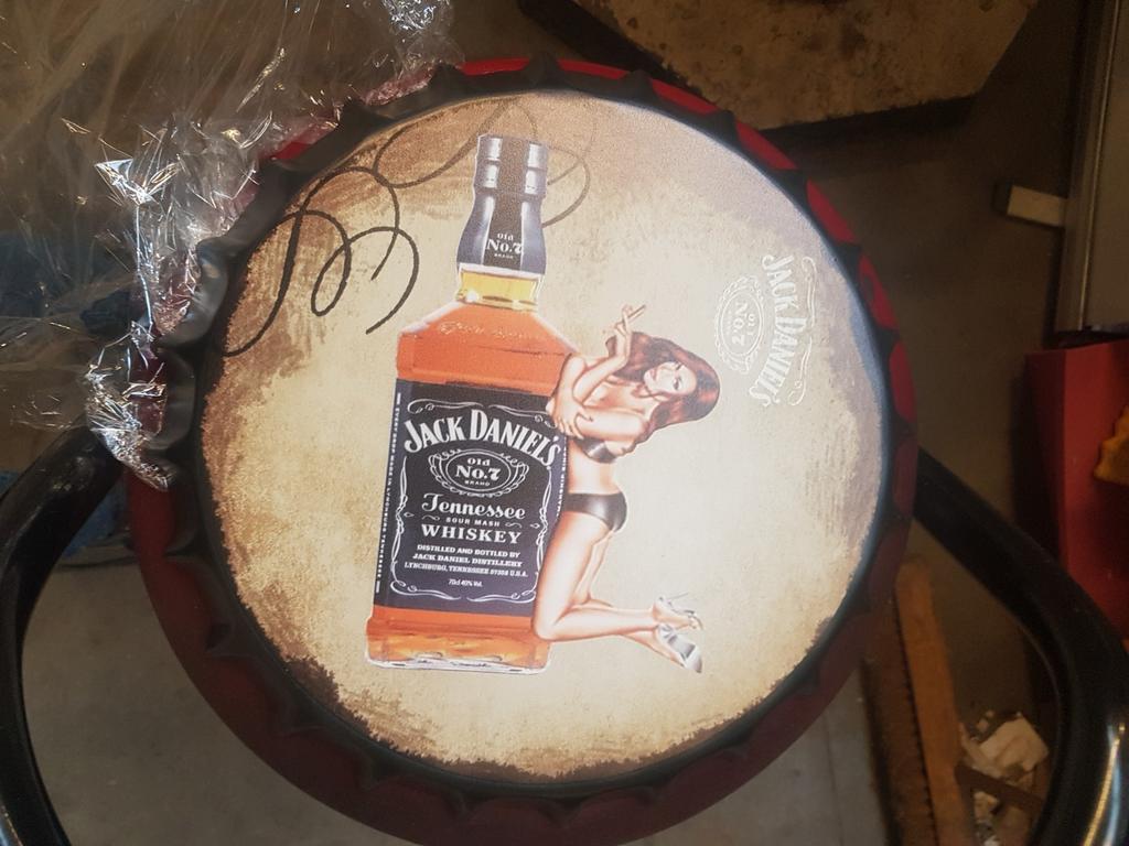 Jack Daniels dop doorsnede 30cm, Ophalen, Zo goed als nieuw, Reclamebord