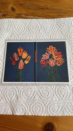 Postkaart - Boekband met Tulpen, Ophalen of Verzenden, 1980 tot heden, Ongelopen, Overige thema's