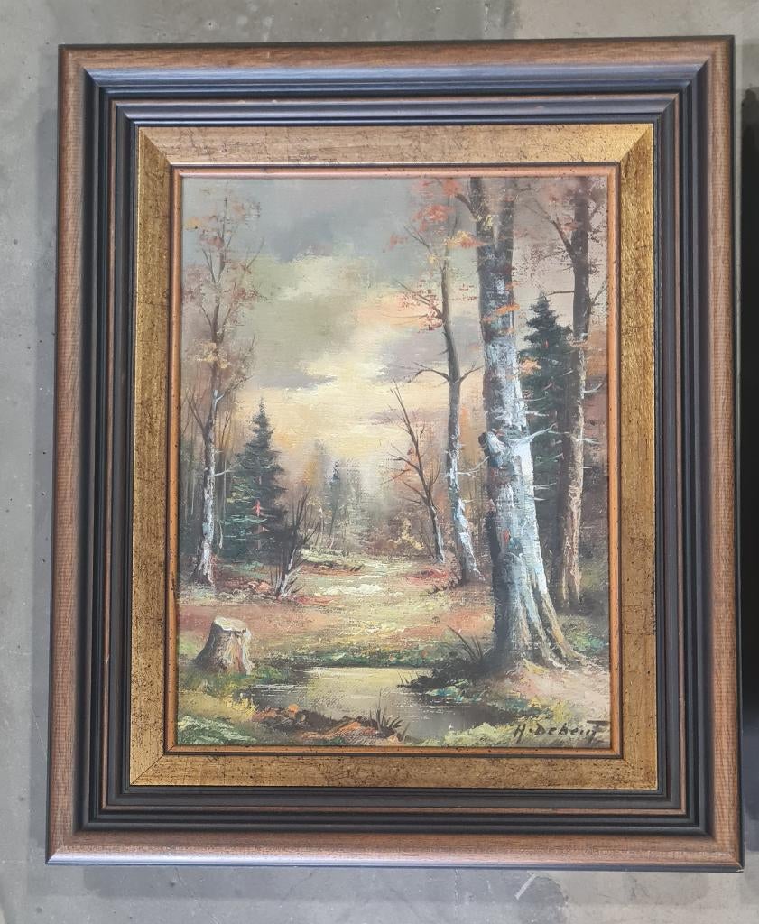 H.Debeuf - 2 Prachtig schilderijen, Antiek en Kunst, Ophalen of Verzenden