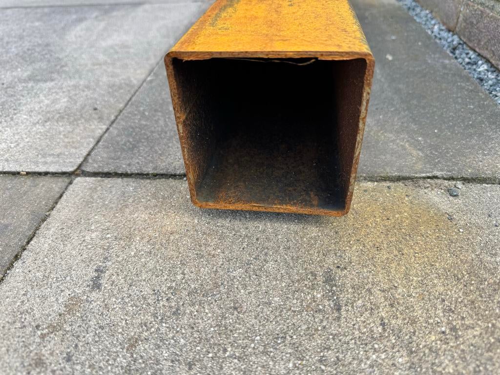 Stalen profiel buis vierkant 100x100x3mm, Doe-het-zelf en Verbouw, Metalen, Ophalen, Gebruikt, IJzer
