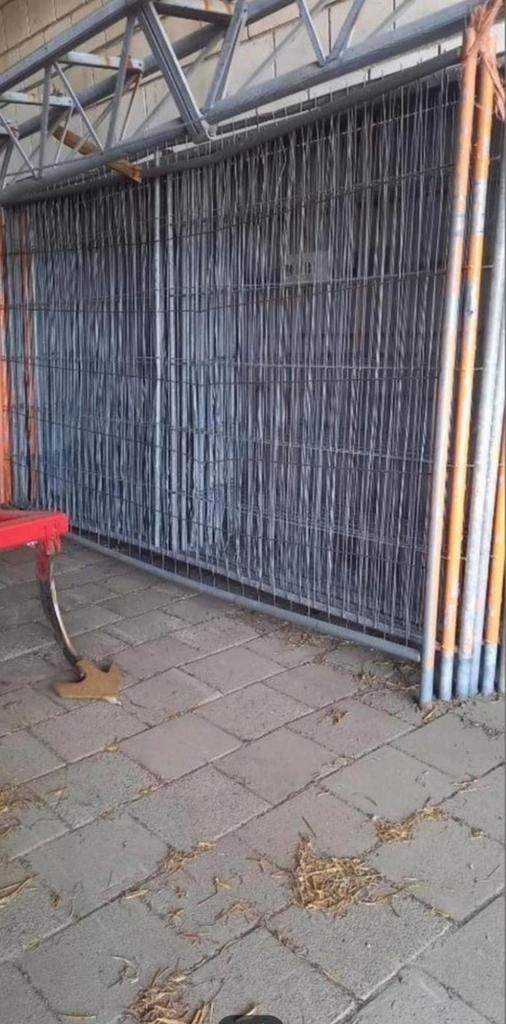 Verhuur bouwhekken incl. voeten en klemmen (transport optie), Ophalen of Verzenden, IJzer