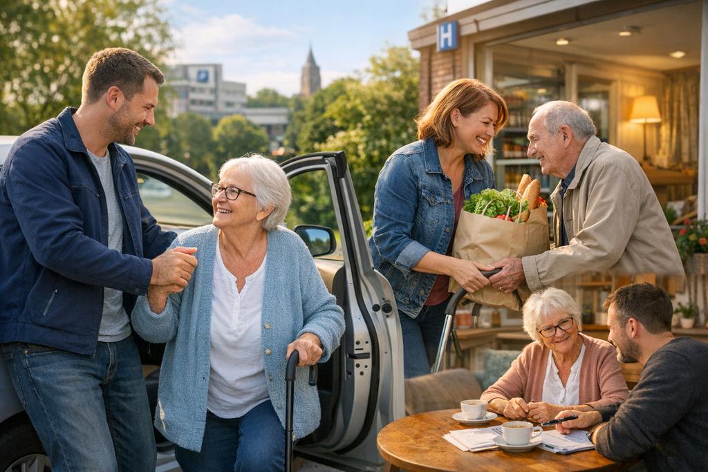 Praktische hulp & gezelschap voor ouderen, Ophalen