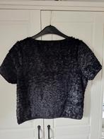 Coolcat Party Cropped Shirt xs, Kleding | Dames, T-shirts, Zwart, Ophalen of Verzenden, Zo goed als nieuw, Korte mouw