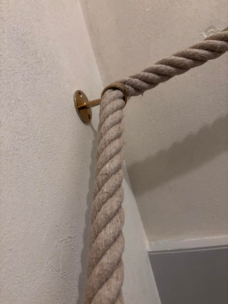 Trapleuningen van scheepstouw, Ophalen, Gebruikt