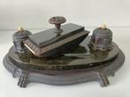 Antiek inktstel van zwart marmer en brons, Ophalen of Verzenden