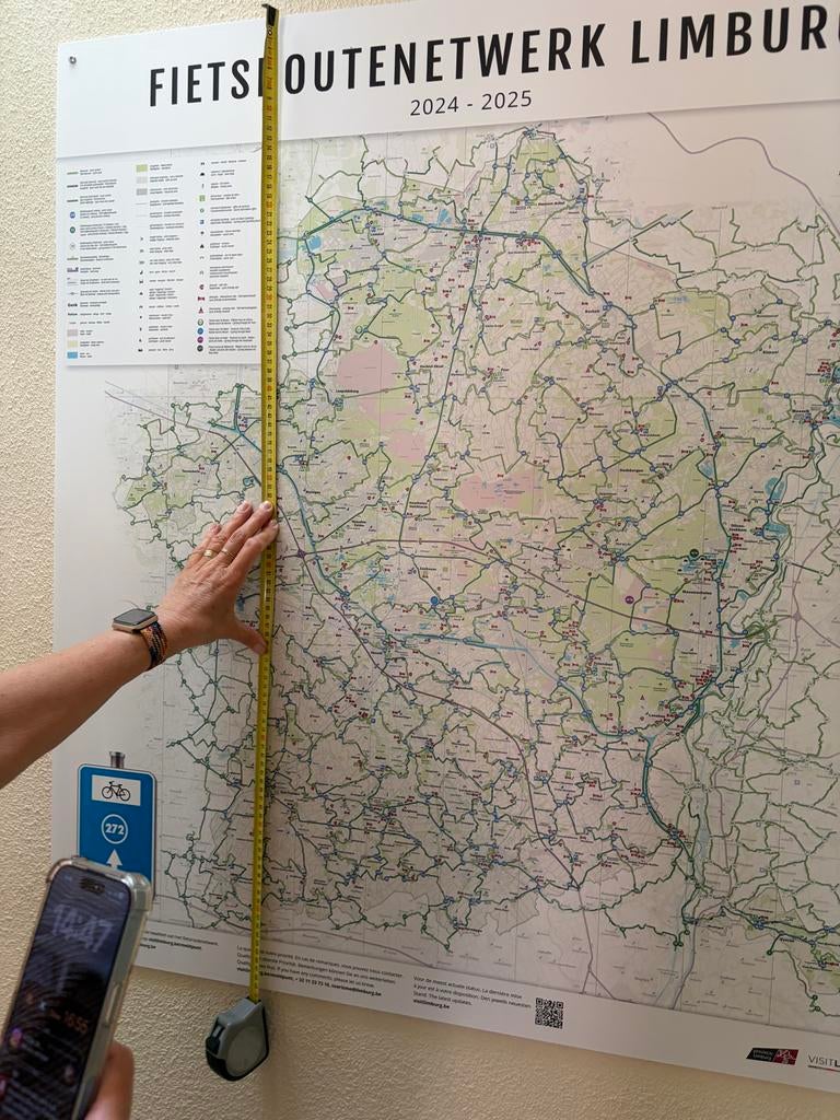 Fietsroutenetwerk Limburg 2024-2025 - Hard PVC, Boeken, Overige merken, Fiets- of Wandelgids, Nieuw, Ophalen of Verzenden