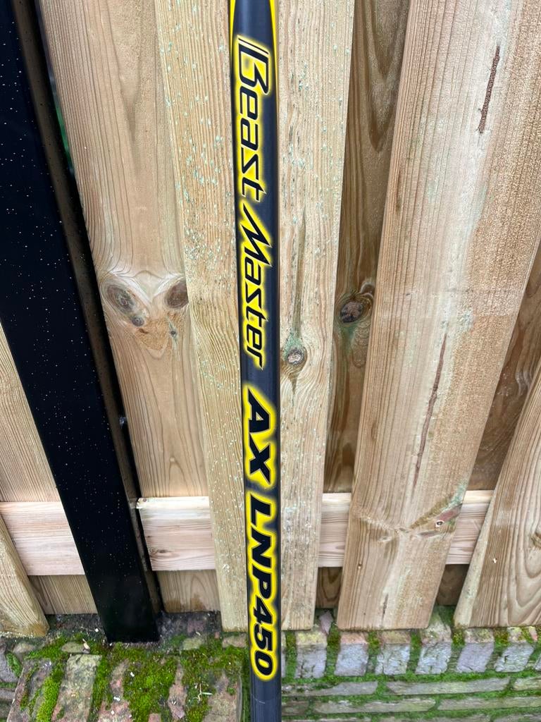 Shimano Beastmaster AX LNP 450 schepnetsteel, Watersport en Boten, Hengelsport | Algemeen, Ophalen, Zo goed als nieuw, Werphengel