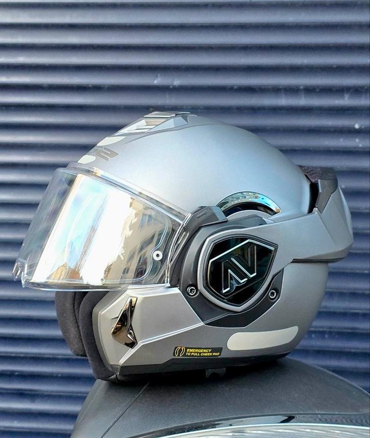 helm ls2 advant - Topstaat!, Motoren, Kleding | Motorhelmen, Dames, Heren, Systeemhelm, M, AGV, Tweedehands, Ophalen of Verzenden
