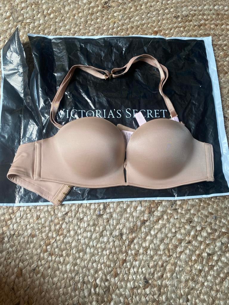Victoria's Secret Strapless Push-Up BH - Nieuw!, Ophalen of Verzenden, Beige, BH