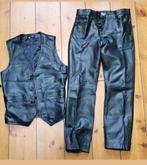 Set echte leren motorkleding M /31 (broek + gilet/vest), Motoren, Ophalen of Verzenden, Tweedehands, Overige typen, Overige merken