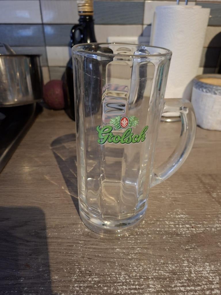Grolsch Bierpul "Normaal 25 Jaar Hoken" (1975-2000), Verzamelen, Ophalen of Verzenden, Gebruikt, Pul(len), Grolsch
