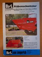 Folder BvL van Lengerich bietensnijder, Verzenden, Gelezen, Tractor en Landbouw