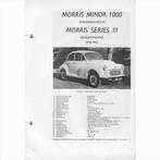 Morris Minor 1000 Series III Vraagbaak losbladig 1956-1962 #, Boeken, Ophalen of Verzenden, Gelezen, Overige merken
