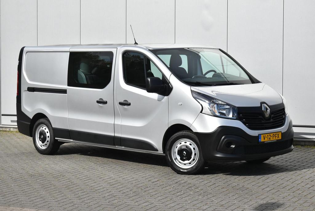 Renault Trafic 1.6 dCi L2H1 DC BTW Vrij Airco Cruise Navi E6, Auto's, Stof, Gebruikt, 2000 kg, Renault