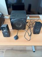 Trust Subwoofer Set met AUX & Bluetooth - Z.G.A.N., Ophalen, Zo goed als nieuw, Complete surroundset, Overige merken