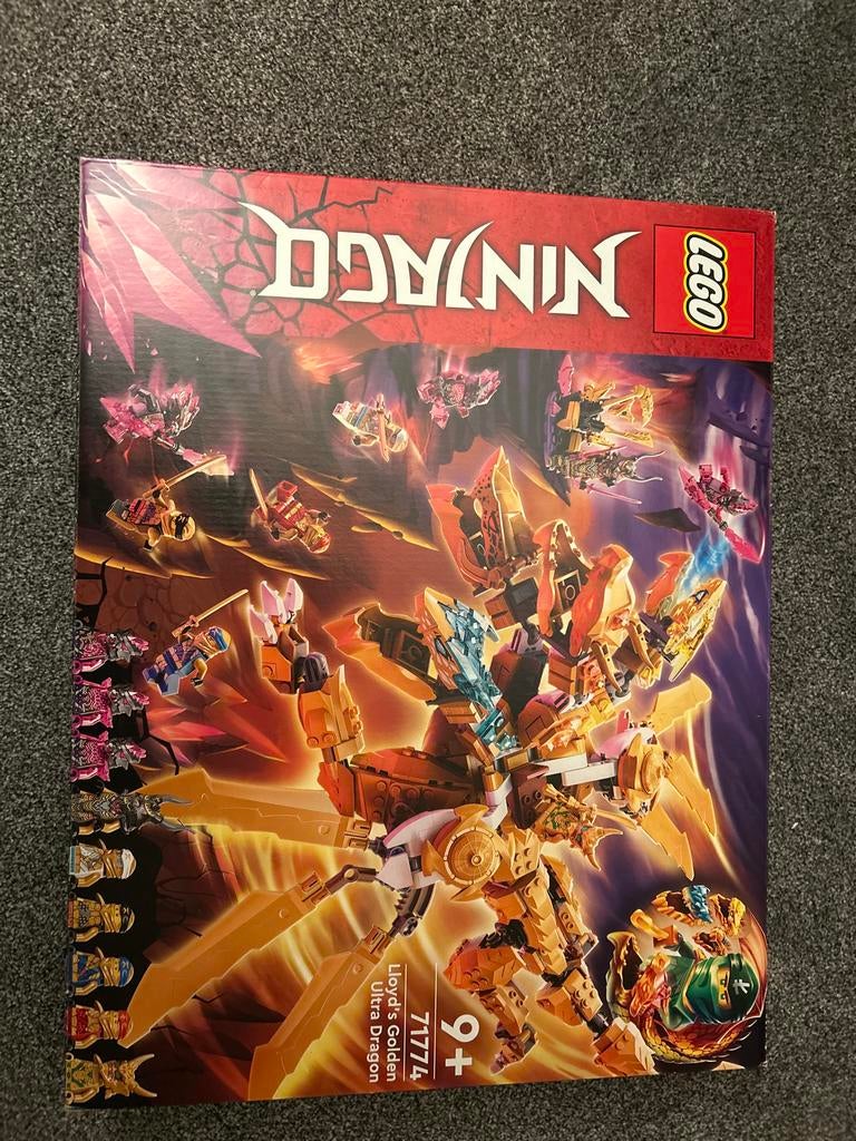 Lego Ninjago 71774 Lloyd's Gouden Ultra Draak - Zo Goed Als, Ophalen, Zo goed als nieuw, Complete set, Lego