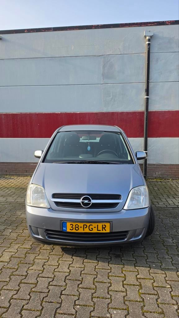 Opel Meriva 1.6 8V – 2004 – Grijs – Rijdt goed, Auto's, 4 cilinders, Origineel Nederlands, 1200 kg, Handgeschakeld