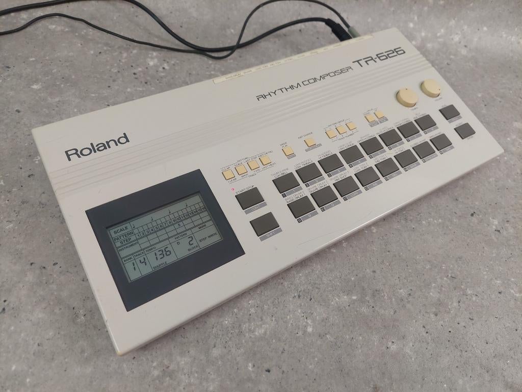 👉 Nette Roland TR-626 Rhythm Composer  +helder display!, Muziek en Instrumenten, Drumcomputers, Ophalen of Verzenden, Gebruikt