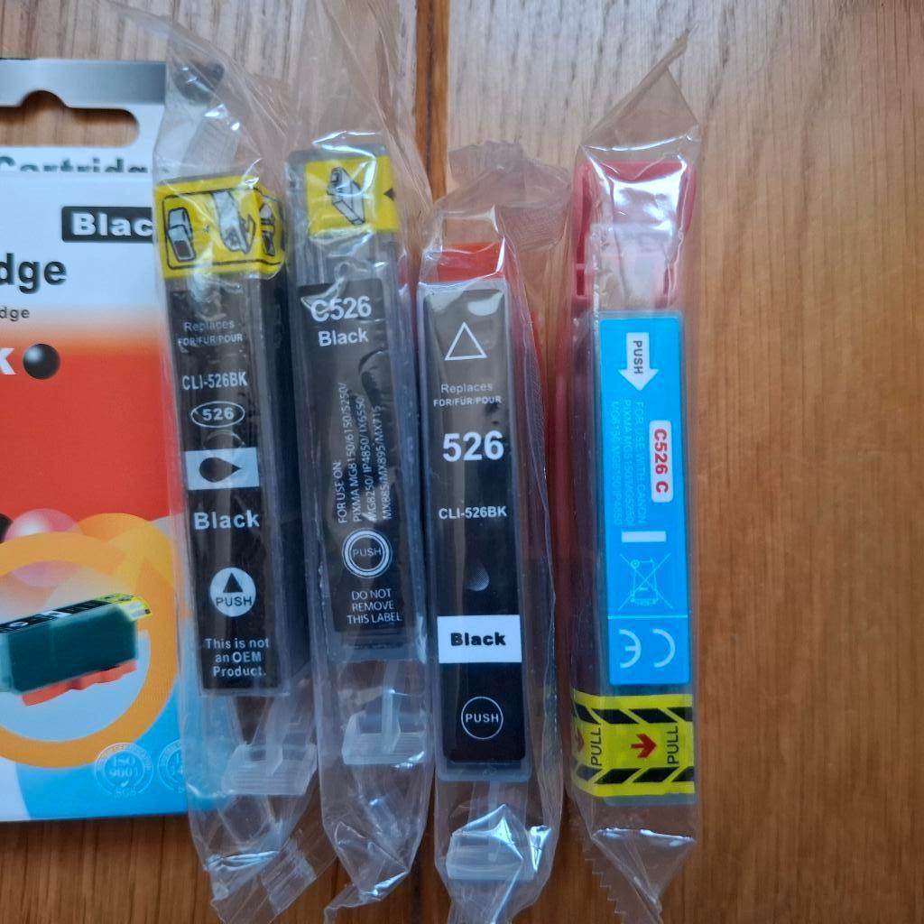 Inktcartridges Canon Pixma 526 (€2,50 pst, € 10 hele set), Ophalen of Verzenden, Nieuw, Cartridge