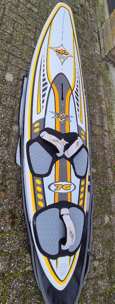 JP Wave 76L - Real world wave, Watersport en Boten, Windsurfen, Gebruikt, Plank, 250 tot 300 cm, Met vin(nen), Met draagtas, Minder dan 5 m²