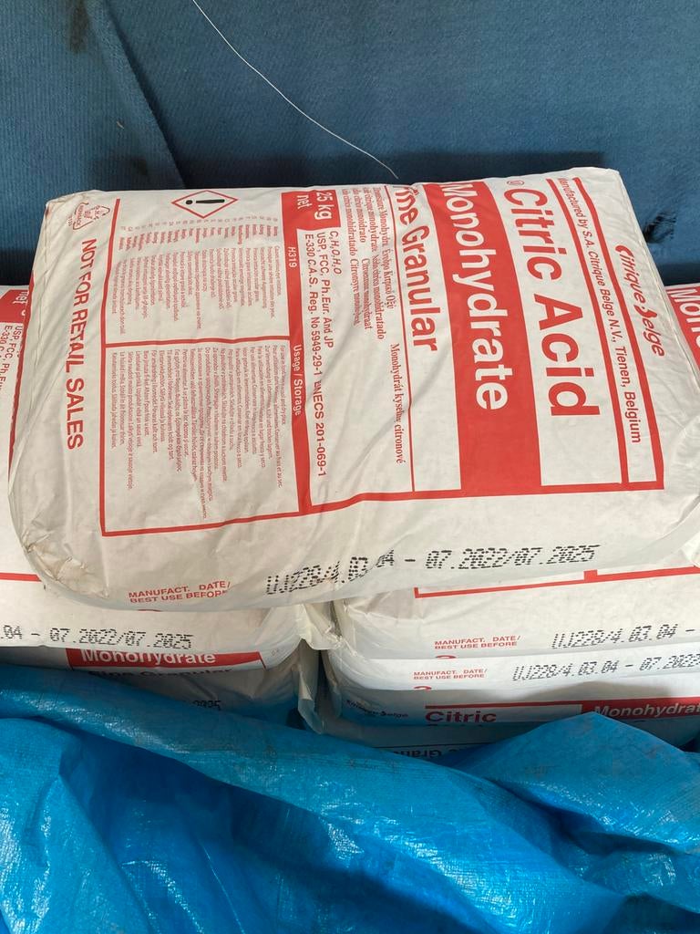 Citroenzuur, Ophalen, Nieuw