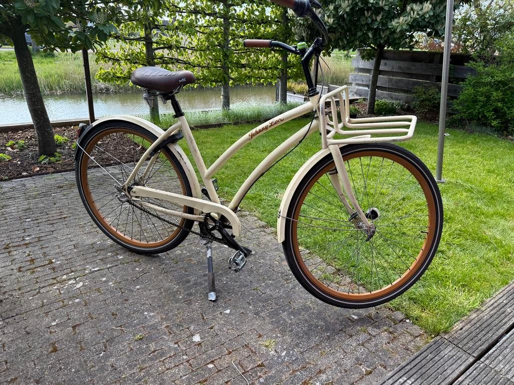 Johnny Loco damesfiets 28inch 3 versnellingen, Terugtraprem, Gebruikt, Staal, Cruiser
