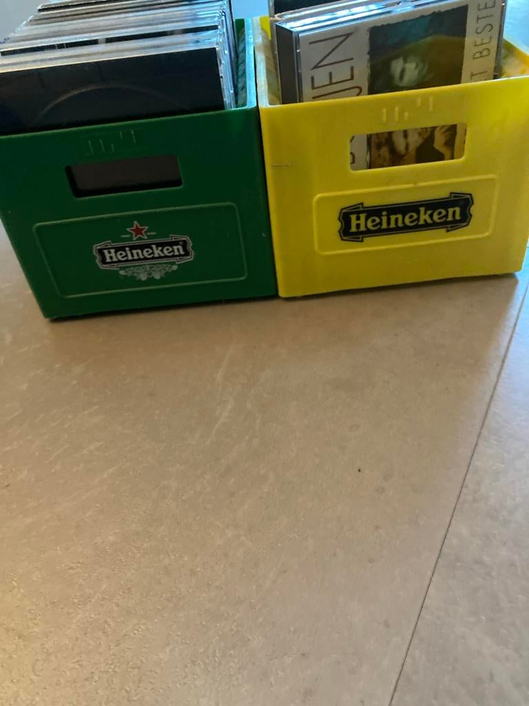 Heineken kratjes met cd’s, Ophalen, 1990 - 1999, Gebruikt
