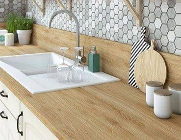 Sencys werkblad / aanrechtblad natuur eik 200 x 60 x 2,8cm, Ophalen, Nieuw, 200 cm of meer, Minder dan 100 cm