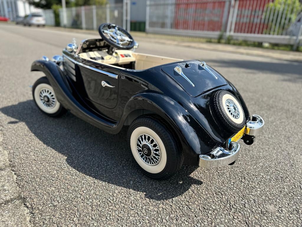 Accuvoertuigen Mercedes-Benz Typ 540K 12v metallic zwart, Bl, Ophalen of Verzenden, Nieuw