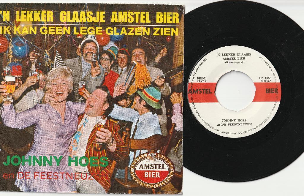 Amstel Bier - Johnny Hoes Telstar /Amstel-label LP 1066, Cd's en Dvd's, Vinyl Singles, Ophalen, Gebruikt, Nederlandstalig