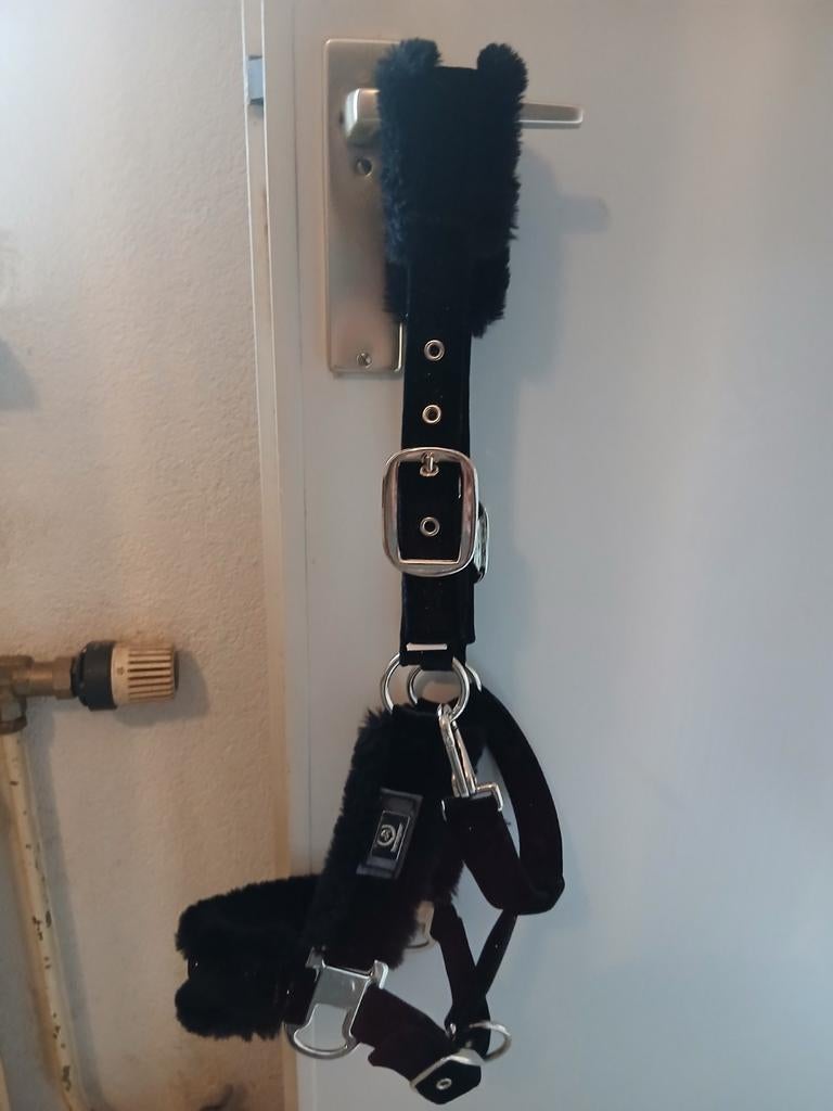 Zwart Glitter halster - Pony, Ophalen, Zo goed als nieuw, Recreatie