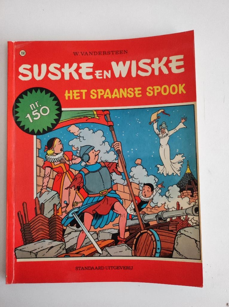 Suske en Wiske nr 150 Het Spaanse spook eerste druk 1974, Boeken, Stripboeken, Gelezen, Eén stripboek, Ophalen of Verzenden