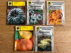 5 verschillende soorten pompoen zaden (aangebroken), Ophalen of Verzenden, Voorjaar, Zaad