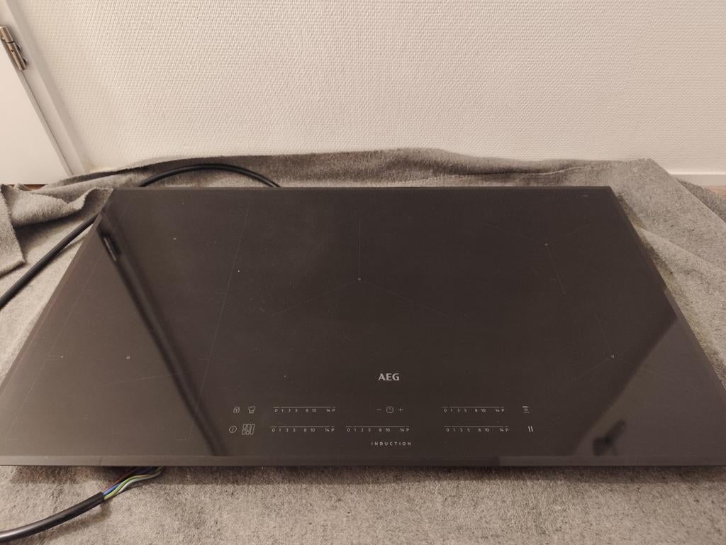 Inductie Kookplaat AEG IKE95474FB, Ophalen, Gebruikt, Inbouw, Inductie